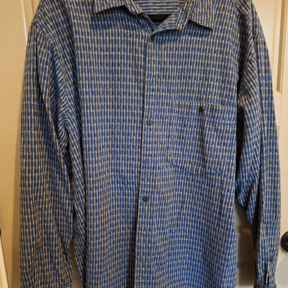 Levi's‎ Vintage 90s Sutter Creek Blue Checkered Men's Shirt